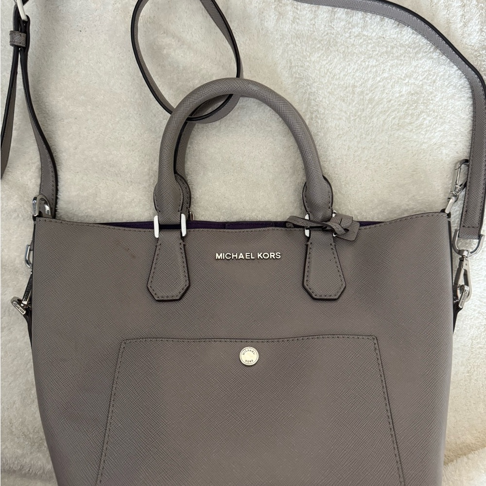 Michael Kors Gray Crossbody Bag